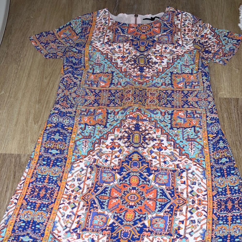 Geometric print dress